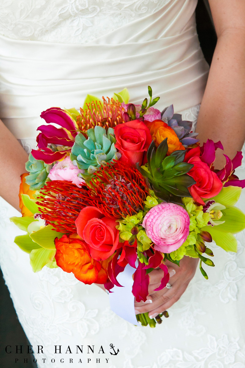 Tropical Island Destination Tent Wedding