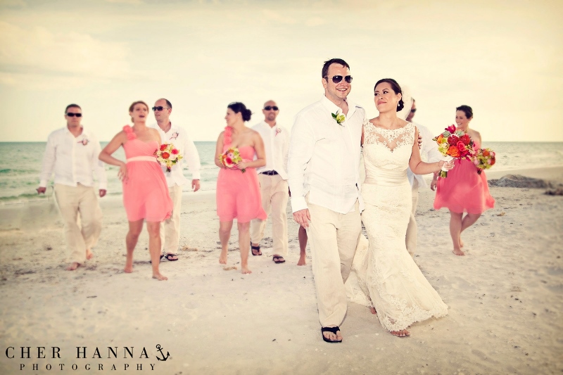 Tropical Island Destination Tent Wedding