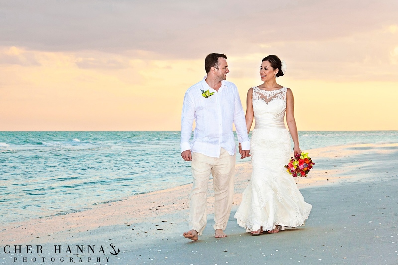 Tropical Island Destination Tent Wedding
