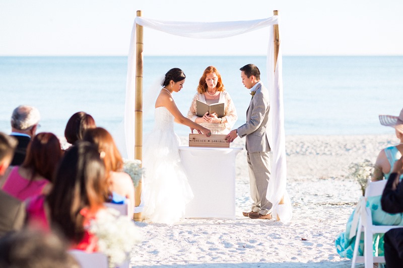 tent beach wedding sanibel island