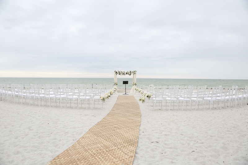 elegant tent beach wedding sanibel florida